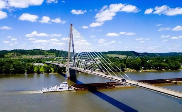 ingram barge under bridge